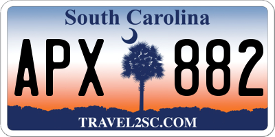 SC license plate APX882
