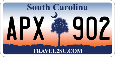 SC license plate APX902