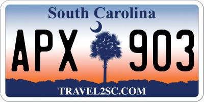 SC license plate APX903