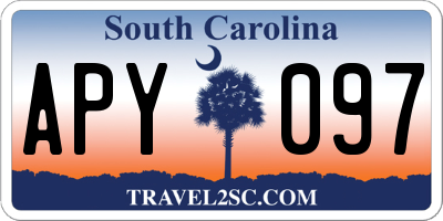 SC license plate APY097