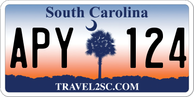 SC license plate APY124