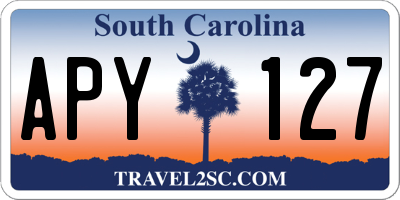 SC license plate APY127