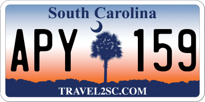 SC license plate APY159