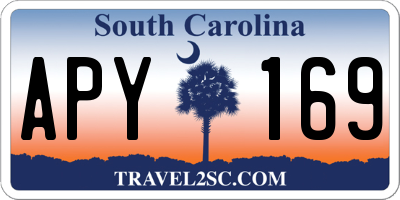 SC license plate APY169