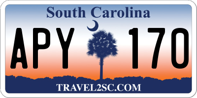 SC license plate APY170