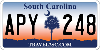 SC license plate APY248