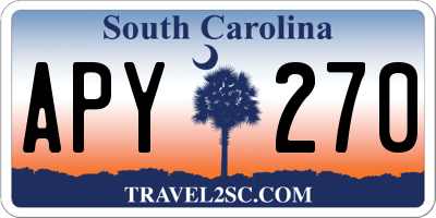 SC license plate APY270