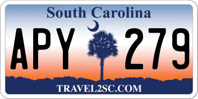 SC license plate APY279