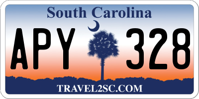 SC license plate APY328