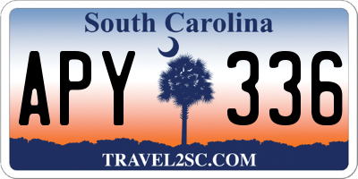 SC license plate APY336