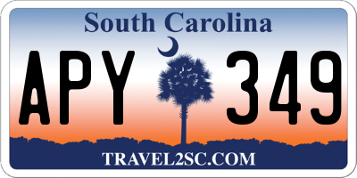 SC license plate APY349