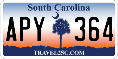SC license plate APY364