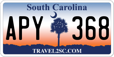 SC license plate APY368