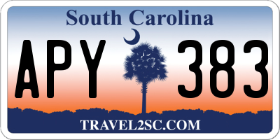 SC license plate APY383