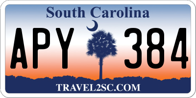 SC license plate APY384
