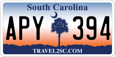 SC license plate APY394