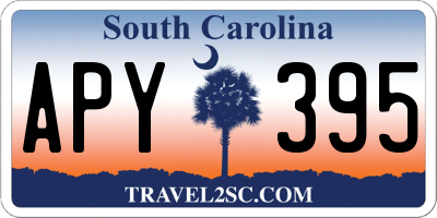 SC license plate APY395