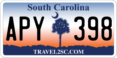 SC license plate APY398