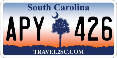 SC license plate APY426