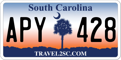 SC license plate APY428