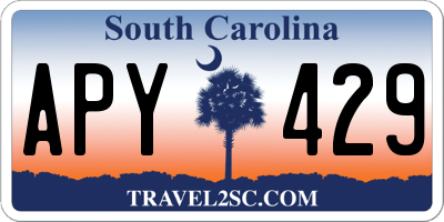 SC license plate APY429