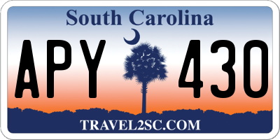 SC license plate APY430