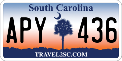 SC license plate APY436