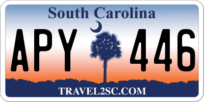 SC license plate APY446
