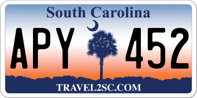 SC license plate APY452