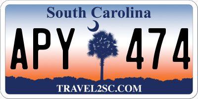 SC license plate APY474