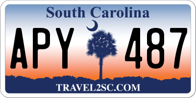 SC license plate APY487
