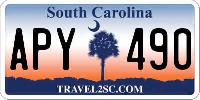 SC license plate APY490