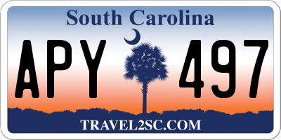 SC license plate APY497