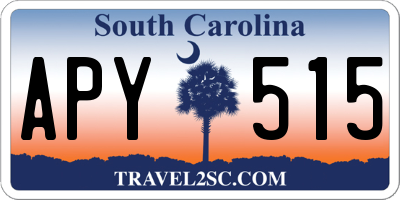 SC license plate APY515
