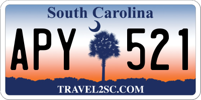 SC license plate APY521