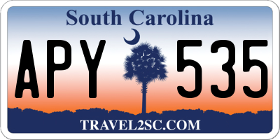 SC license plate APY535