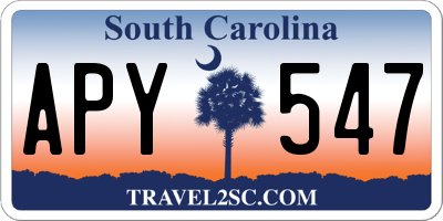 SC license plate APY547