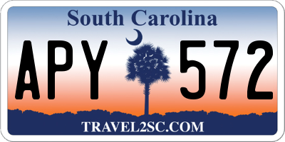 SC license plate APY572