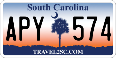 SC license plate APY574