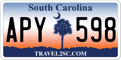 SC license plate APY598