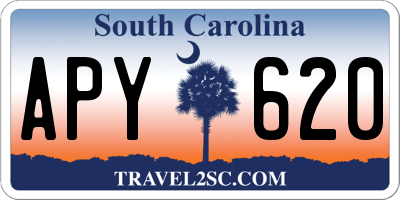 SC license plate APY620