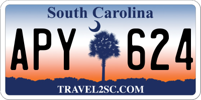 SC license plate APY624