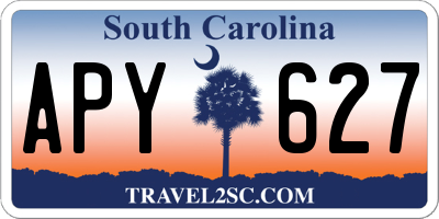 SC license plate APY627