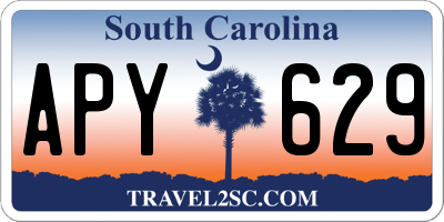 SC license plate APY629