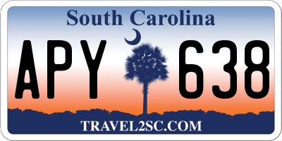 SC license plate APY638