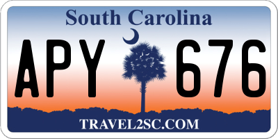 SC license plate APY676
