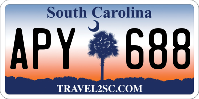 SC license plate APY688