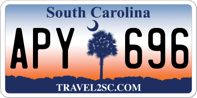 SC license plate APY696