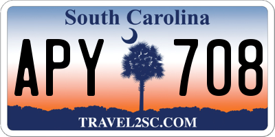 SC license plate APY708