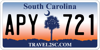 SC license plate APY721
